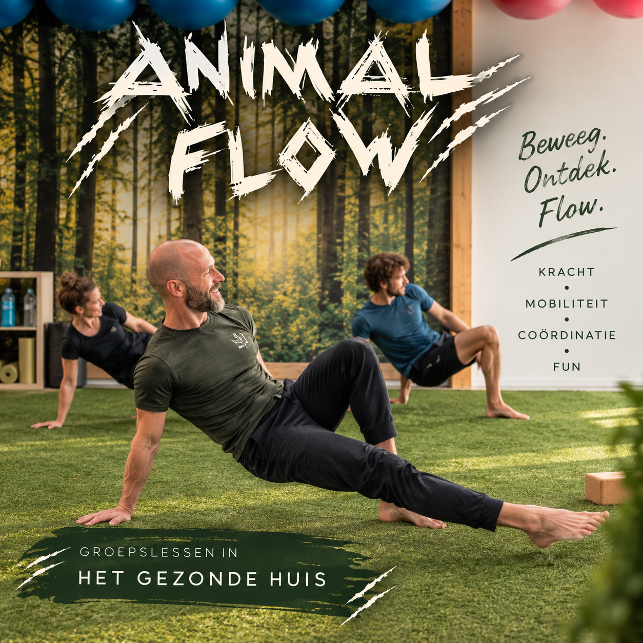 Animal Flow - groepsles Animal Flow - groepsles